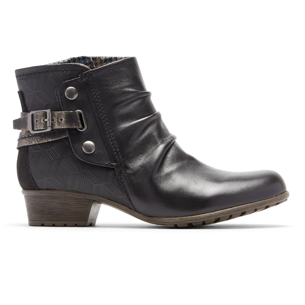 Botas Rockport Mujer Mexico - Cobb Hill Gratasha Hardware Negros - AFULG5127